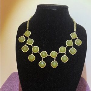 Elegant Gold and Green Necklace